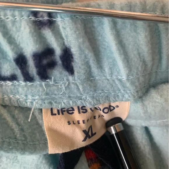 4/$15 LIFE IS GOOD Grilling Fleece Pajama Bottoms Lounge Pants Mens - Picture 5 of 5